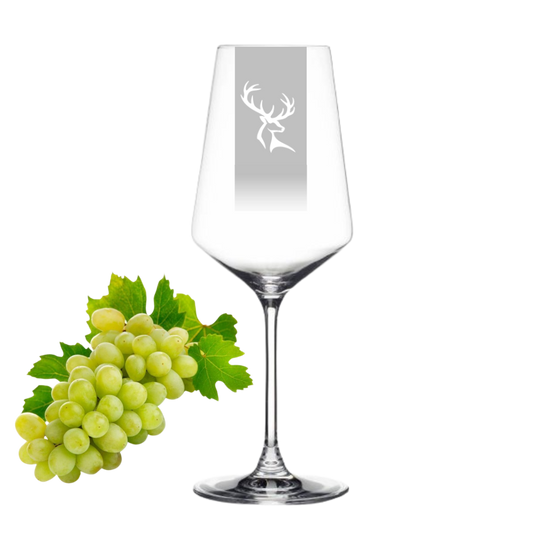 Weißwein-Glas Hirsch im 6er Set