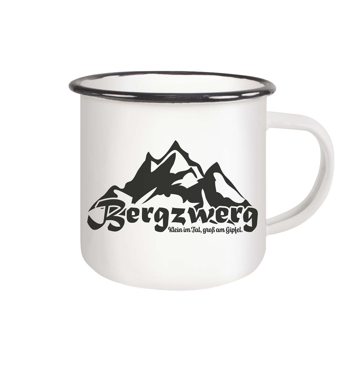 BERGZWERG - Emaille Tasse