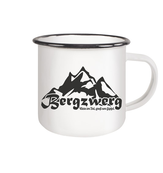 BERGZWERG - Emaille Tasse