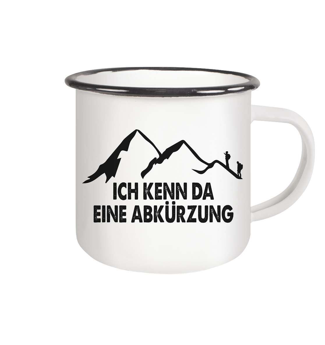 ICH KENN DA EINE ABKÜRZUNG - Emaille Tasse